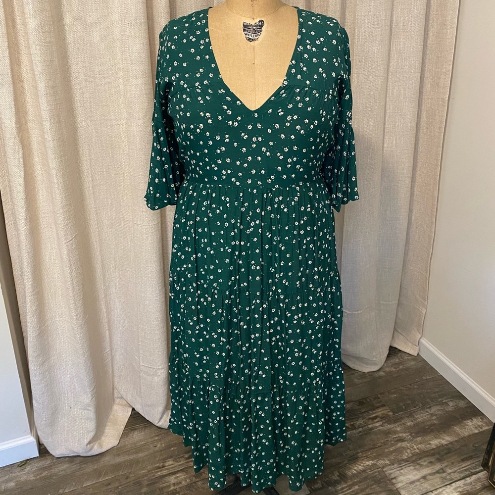 Faithfull the Brand Melia Midi Dress Size XL